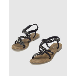 SANDALIA OBVIO SHOES KAORI NEGRO