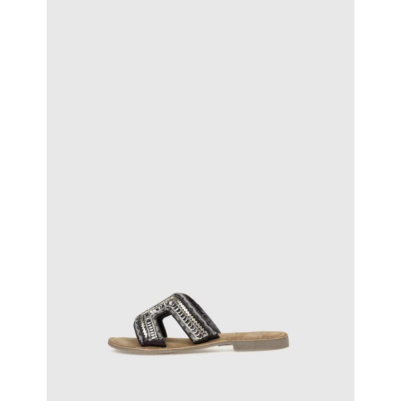 SANDALIA OBVIO SHOES HANAKO NEGRO