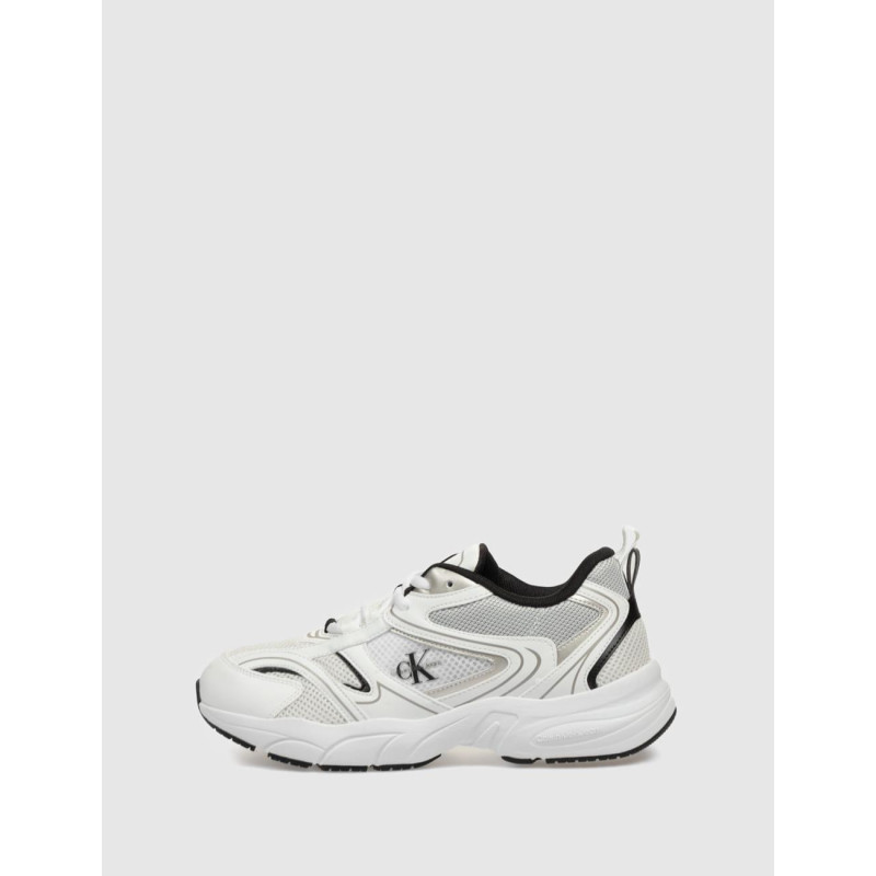 ZAPATILLA CALVIN KLEIN RETRO TENNIS MESH ML BLANCO