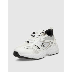 ZAPATILLA CALVIN KLEIN RETRO TENNIS MESH ML BLANCO