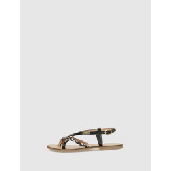 SANDALIA DE DEDO LESTROPEZIES CHOU MULTI NEGRO