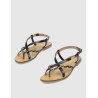 SANDALIA DE DEDO LESTROPEZIES CHOU MULTI NEGRO