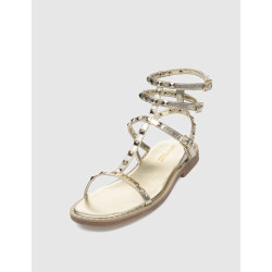 SANDALIA ROMANA LESTROPEZIES CORALIE ORO