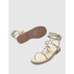 SANDALIA ROMANA LESTROPEZIES CORALIE ORO