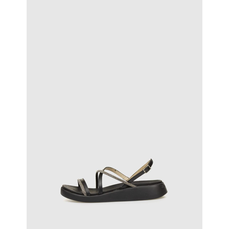 SANDALIA WONDERS C-6532 NEGRO