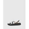 SANDALIA WONDERS C-6532 NEGRO