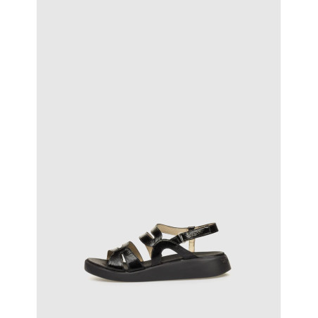 SANDALIA WONDERS C-6534 NEGRO