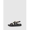 SANDALIA WONDERS C-6534 NEGRO