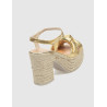 SANDALIA GAIMO COQUE ORO