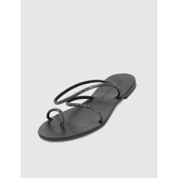 SANDALIA DE DEDO NICOLAS LAINAS 63-TC NEGRO