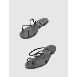 SANDALIA DE DEDO NICOLAS LAINAS 63-TC NEGRO