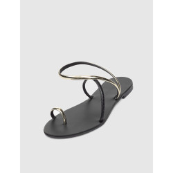 SANDALIA DE DEDO NICOLAS LAINAS 963-T NEGRO