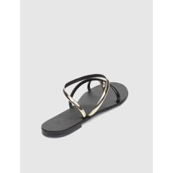 SANDALIA DE DEDO NICOLAS LAINAS 963-T NEGRO