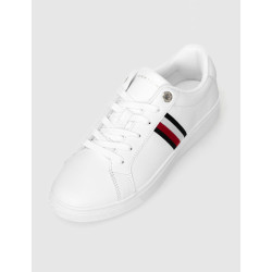 ZAPATILLA TOMMY HILFIGER ESSENTIAL STRIPES COURT SNEAKER BLANCO