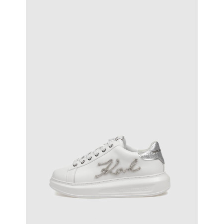 ZAPATILLA KARL LAGERFED KAPRI SIGNIA RHINESTONES LO BLANCO
