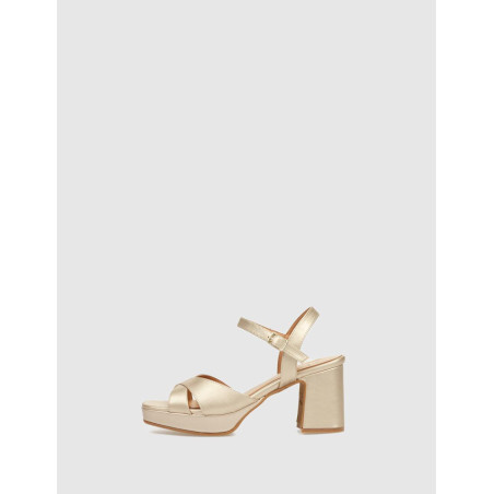 SANDALIA OBVIO SHOES LUZMA PLATINO