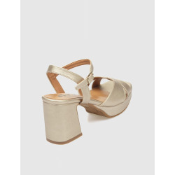 SANDALIA OBVIO SHOES LUZMA PLATINO