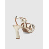 SANDALIA OBVIO SHOES MAILA PLATINO