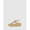 SANDALIA PAULA URBAN 24-669 PLATINO