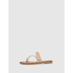 SANDALIA DE DEDO KAMOME TRENDS TAMI PLATINO