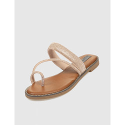 SANDALIA DE DEDO KAMOME TRENDS TAMI PLATINO