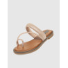 SANDALIA DE DEDO KAMOME TRENDS TAMI PLATINO