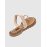 SANDALIA DE DEDO KAMOME TRENDS TAMI PLATINO