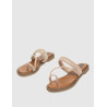 SANDALIA DE DEDO KAMOME TRENDS TAMI PLATINO