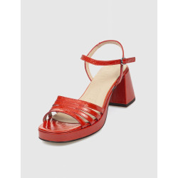 SANDALIA WONDERS G-6801 ROJO