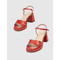 SANDALIA WONDERS G-6801 ROJO