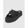 SANDALIA TOMMY HILFIGER TJW LETTERING FLATFORM SANDAL NEGRO
