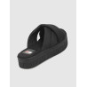 SANDALIA TOMMY HILFIGER TJW LETTERING FLATFORM SANDAL NEGRO