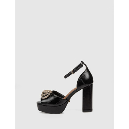 SANDALIA KURT GEIGER CHELSEA PLATFORM SANDAL  NEGRO
