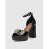 SANDALIA KURT GEIGER CHELSEA PLATFORM SANDAL  NEGRO