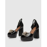 SANDALIA KURT GEIGER CHELSEA PLATFORM SANDAL  NEGRO