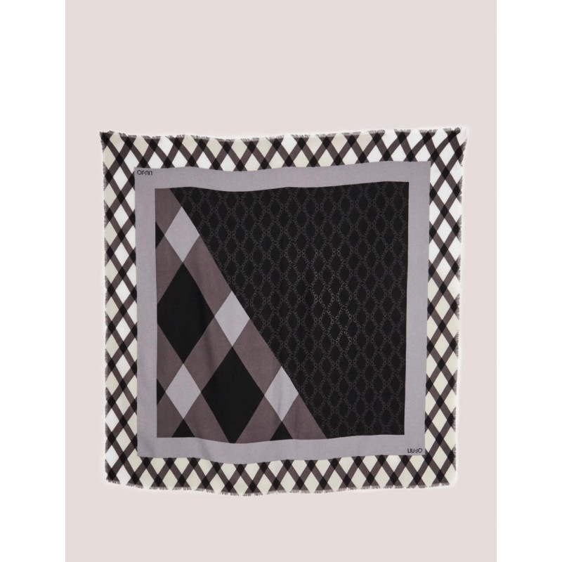 FOULAR LIU.JO ECS FOULRA ROMBI NEGRO