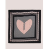 FOULAR LIU.JO FOULARD HEART P/DE POULE NEGRO