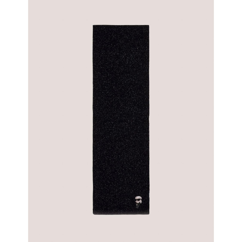 BUFANDA KARL LAGERFELD K/IKONIC 2.0 CHOUP LUR SCARF NEGRO