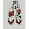 FOULAR LIU.JO BOLSOS FOULARD FLOWERY LOGO MARRÓN
