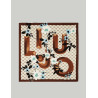 FOULAR LIU.JO BOLSOS FOULARD FLOWERY LOGO MARRÓN