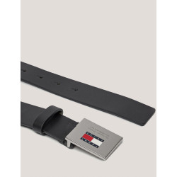 CINTURÓN TOMMY HILFIGER FLAG BUCKLE LEATHER NEGRO