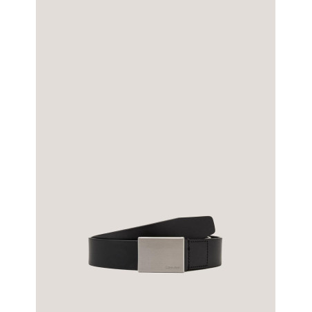 CINTURÓN CALVIN KLEIN FORMAL PLAQUE BELT 3.5CM NEGRO