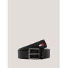 CINTURÓN TOMMY HILFIGER TJM FLAG LEATHER 4.0 NEGRO