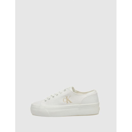 ZAPATILLA CALVIN KLEIN VULC FLATFORM LOW CV MG BLANCO