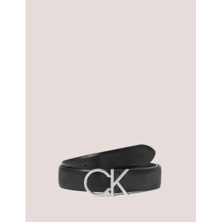 CINTURÓN MUJER CALVIN KLEIN RE-LOCK CK LOGO BELT30MM NEGRO