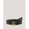 CINTURÓN CALVIN KLEIN MONO PLAQUE LTHR BELT 30 MM NEGRO