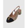 ZAPATO KURT GEIGER SLOANE MID SLINGBACK BEIG