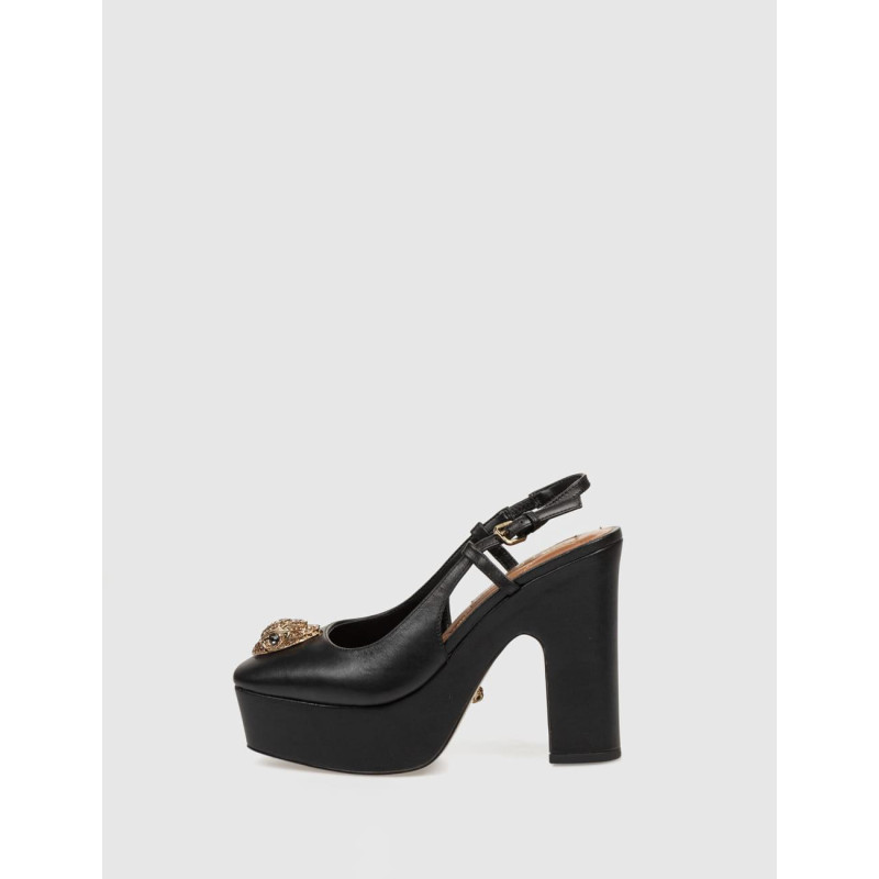 ZAPATO KURT GEIGER BELGRAVIA PLATFORM SLING NEGRO