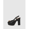 ZAPATO KURT GEIGER BELGRAVIA PLATFORM SLING NEGRO