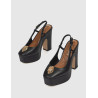 ZAPATO KURT GEIGER BELGRAVIA PLATFORM SLING NEGRO